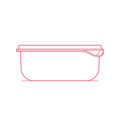 Objects Food Containers Ikea Pruta Food Container 20 Oz Silhouette Svg Vector, Free Vectors File